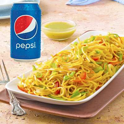 Veg Noodles With Pepsi
