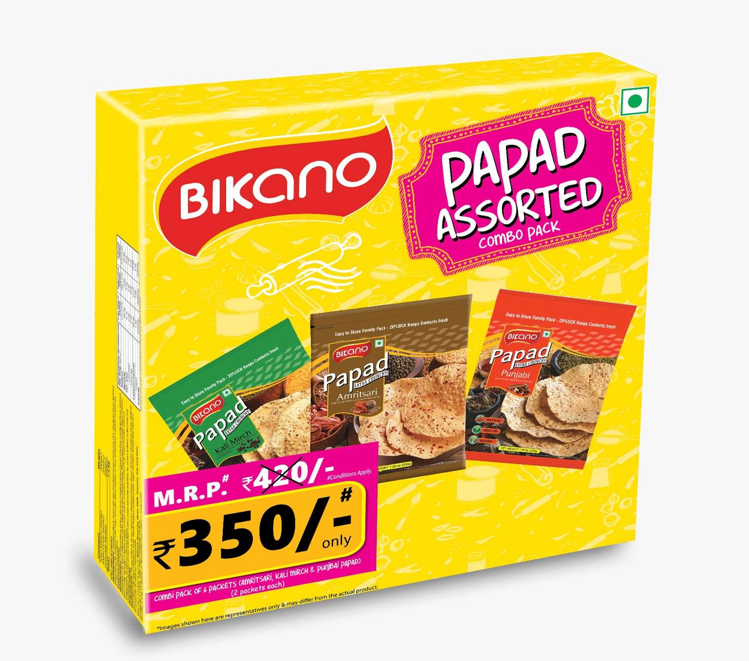 Assorted Papad 1.2Kg
