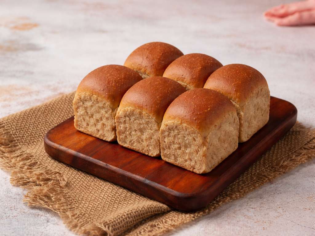 Whole Wheat Pav 6Pcs 300G