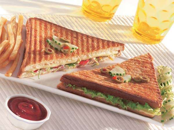 Grilled Veg. Cheese Sandwich