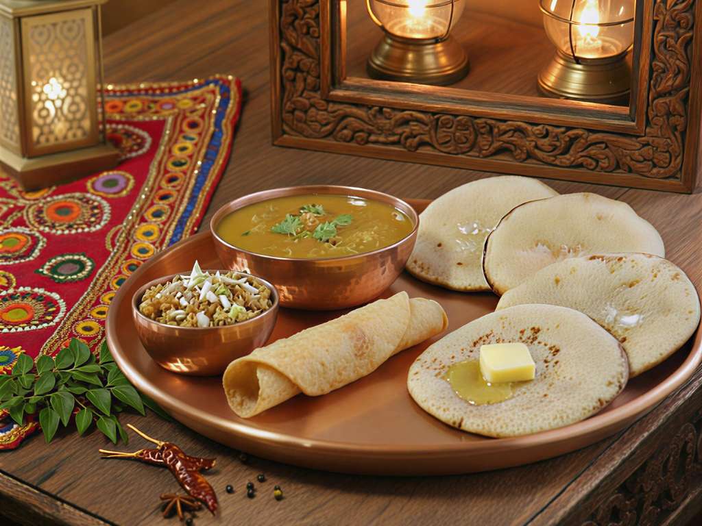 Bajra Rotla with Baingan Bharta