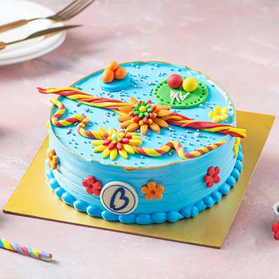 Blueberry Indulgence Rakhi Cake (500g)