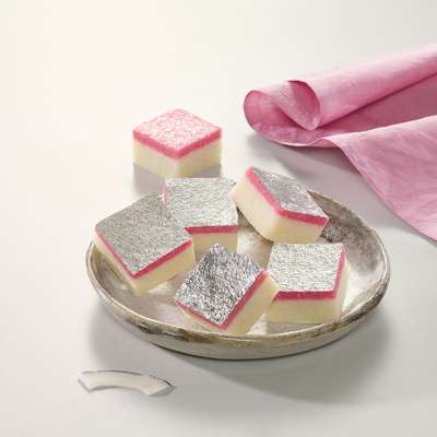 Pink Coconut Burfi