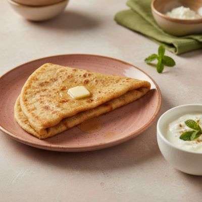 Tawa Parantha With Curd