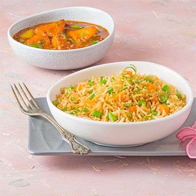 Fried Rice With Chilly Paneer