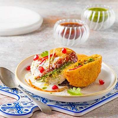 Aloo Tikki with Dahi