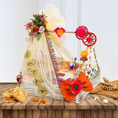 Jute Basket Hamper