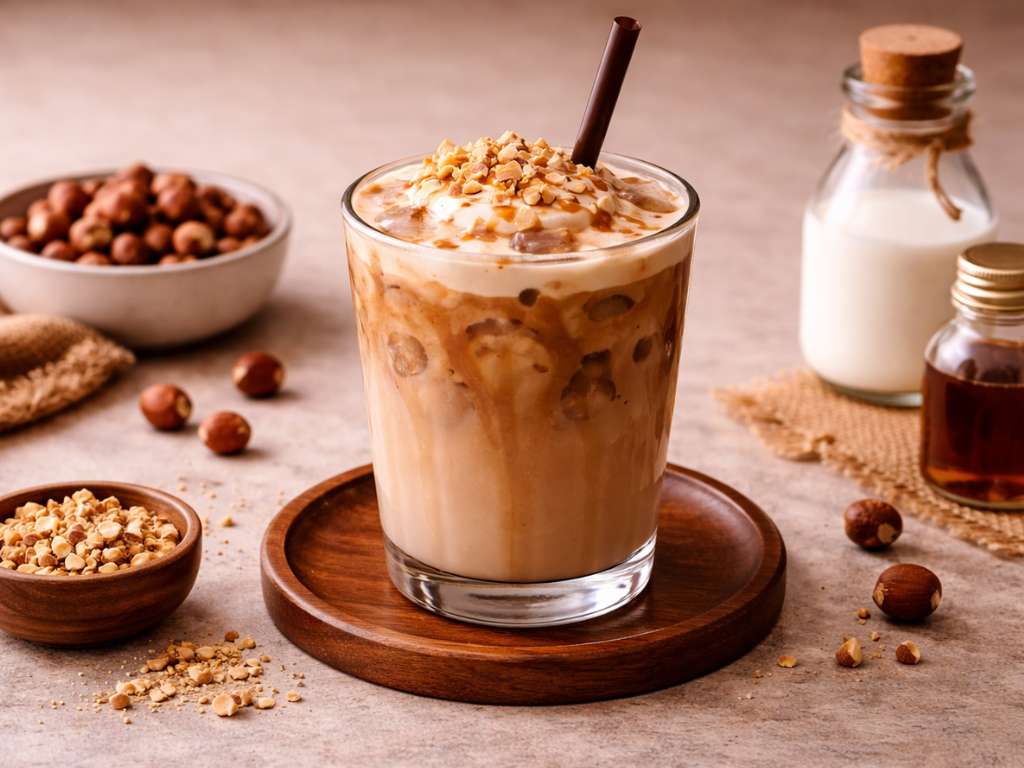 Iced Hazelnut Latte