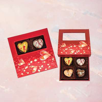 Chocolate Heart Box (4pc)