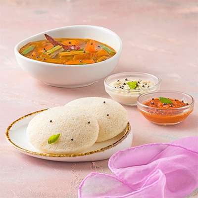 Idli Sambhar - 2pc