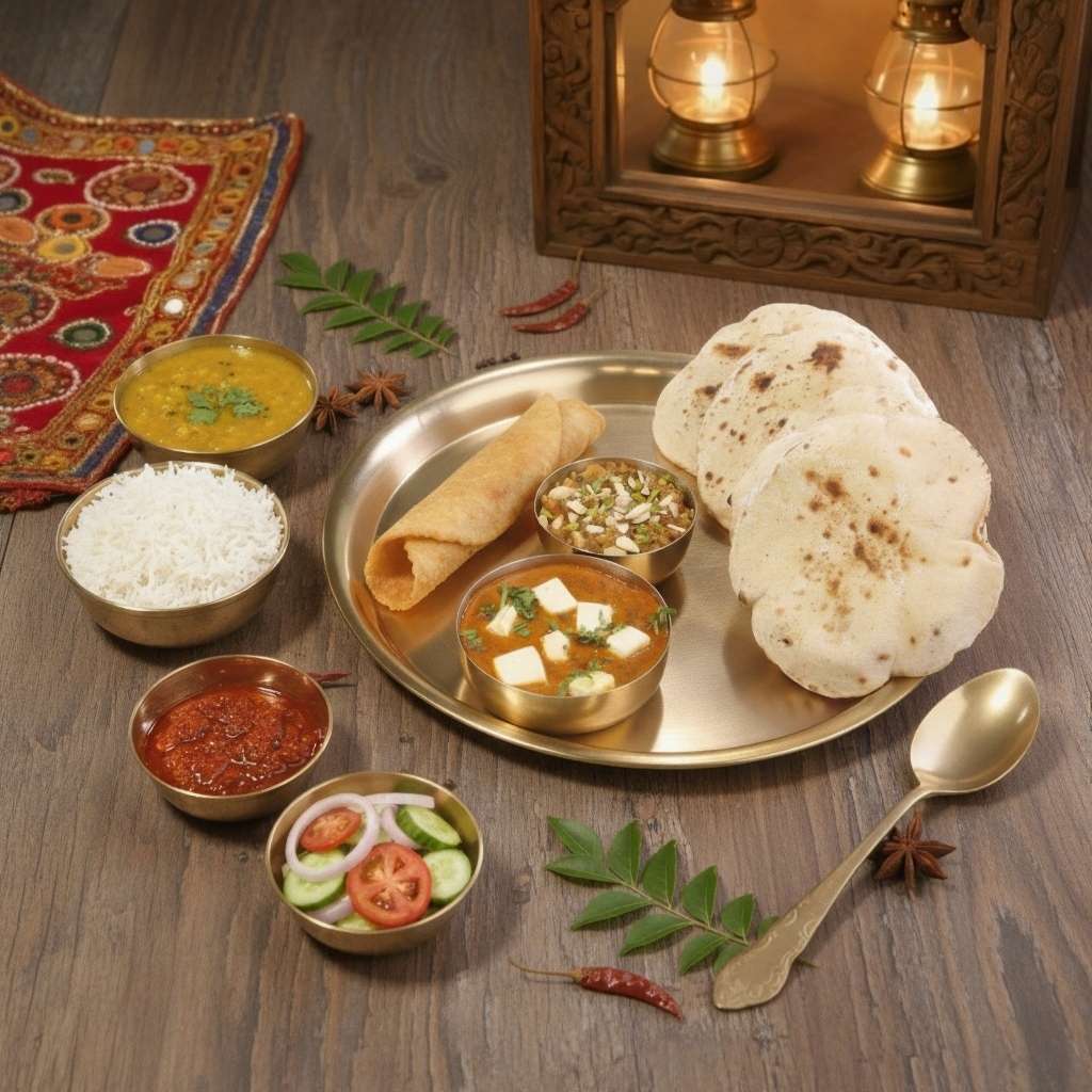 Paneer Sabji With Multigrain Chapati