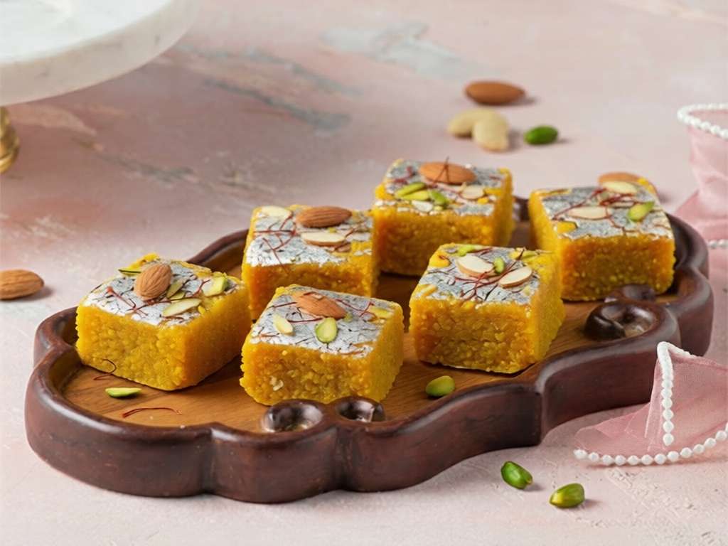 Khoya Kesar Burfi