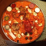 Am Special Kabsa Mix Platter-Served In Golden Platter