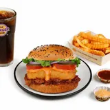 Spicy Paneer Club Burger Meal