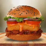 Spicy Paneer Club Burger