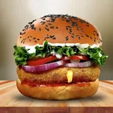 Royal Veg Cheese Club Burger