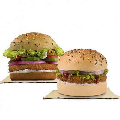 Royal Veg Club Burger + Veg Club Burger