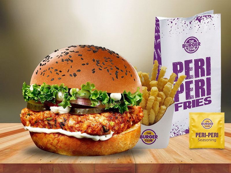 Smashed Grilled Chicken+(Reg)Peri Peri Fries