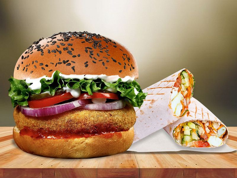 Spicy Paneer Wrap+Veg Club Pro