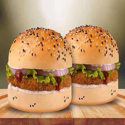 2 X Veg Club Burger (Double Trouble)