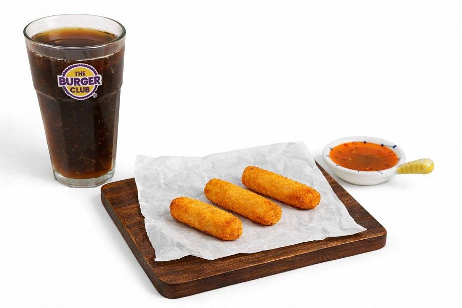Double Cottage Cheese Poppers + Campa + Sweet Chilli Dip