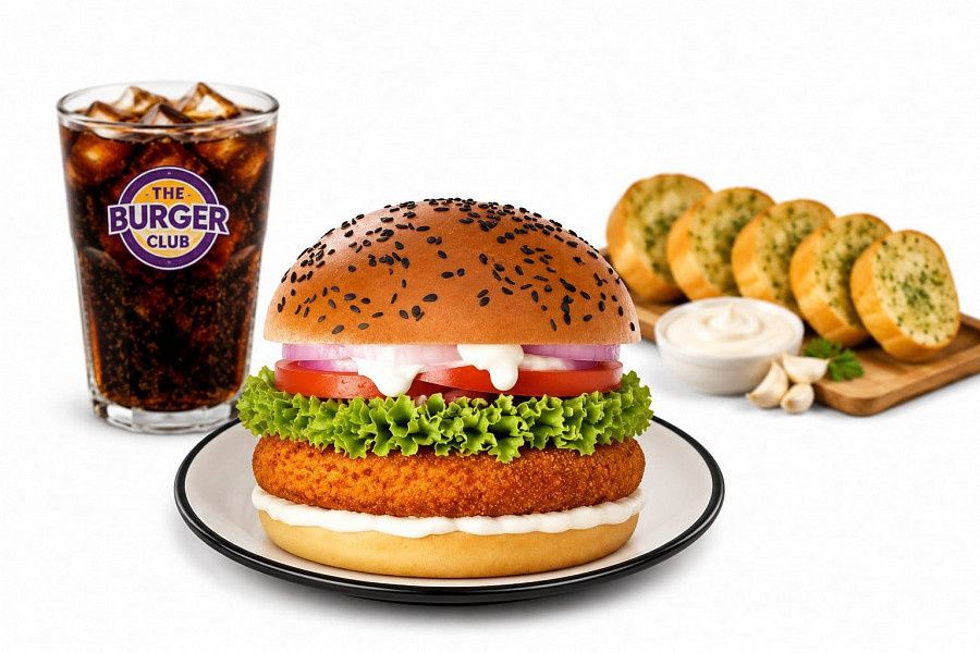 Crispy Chicken Club & Garlic Bread Combo