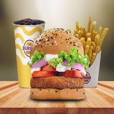 Spicy Chicken Club  Burger Meal