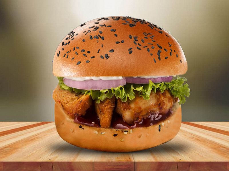 Grilled Chicken Club Burger