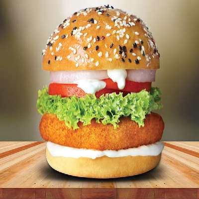 Crispy Chicken Club Burger