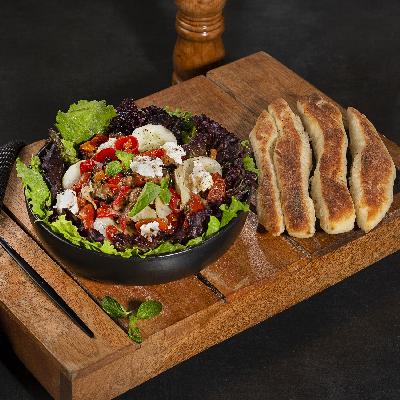 Warm Veg And Goat Cheese Salad