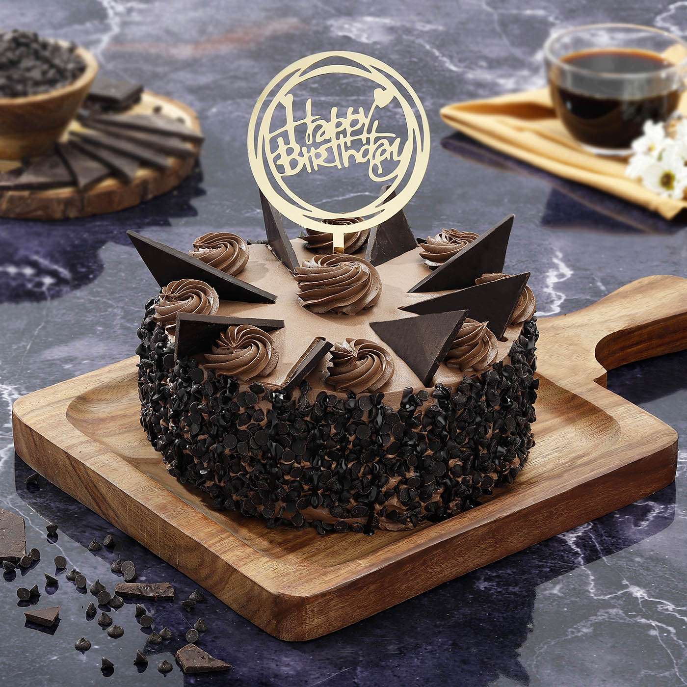 Chocochip Birthday Cake (450 Gm)