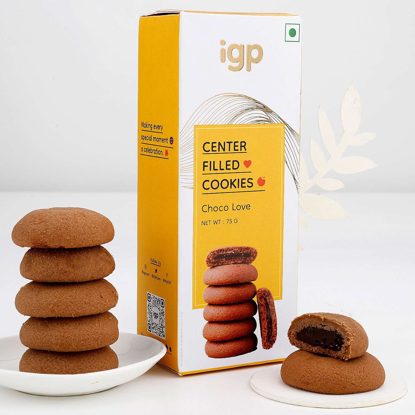 Center Filled Choco-Cookies (75 Gm)