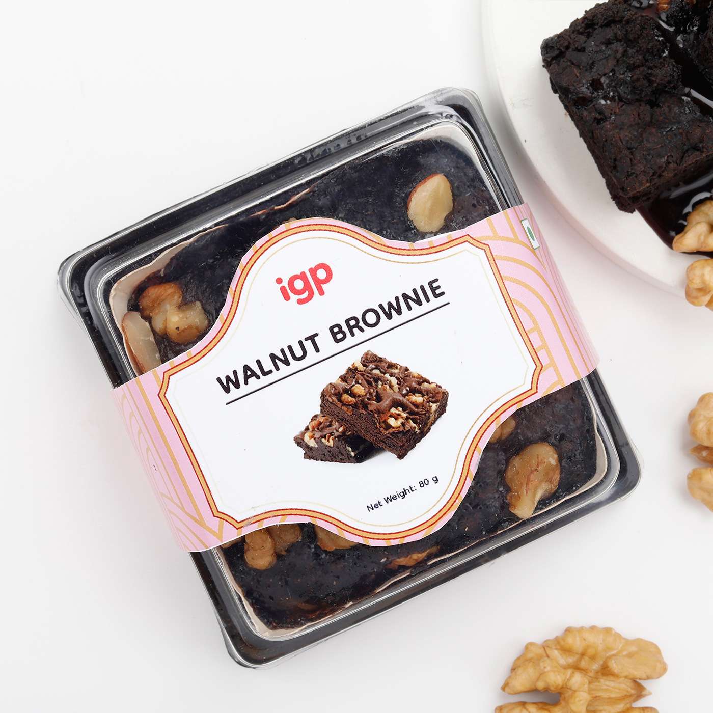 Chocolate Fudge Walnut Brownie (80 Gm)