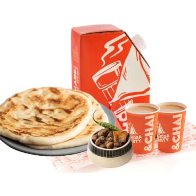 Chole Kulcha and Chai Combo