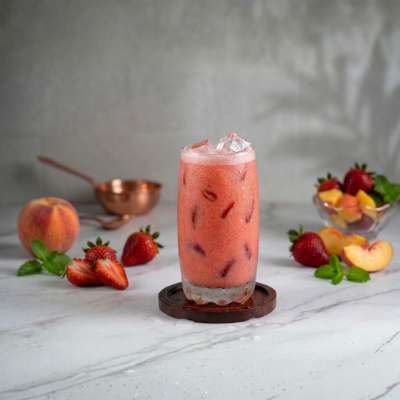 Strawberry Peach Milkshake