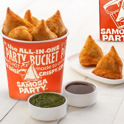 Samosa Party Bucket - Mini (Mint + Lime) Punjabi Aloo