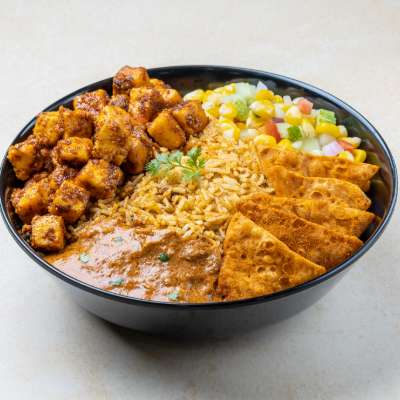 Paneer Tikka Tawa Pulao Burrito Rice Bowl