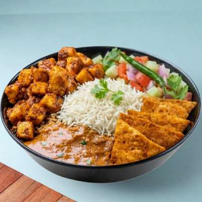 Paneer Tikka Ghee Burrito Rice Bowl