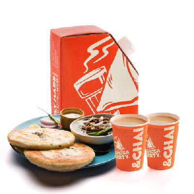 Chole Kulcha + Ginger Chai 150 ML