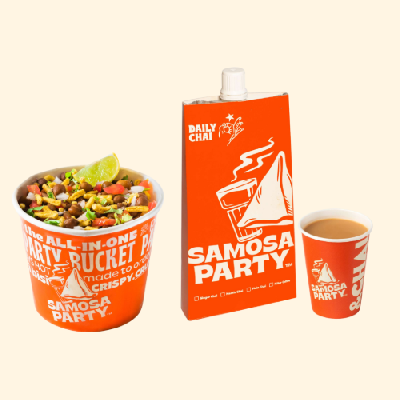 Kaala Channa Chaat + Ginger Chai 150 ML