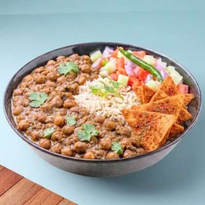 Pindi Chole Biryani Burrito Rice Bowl
