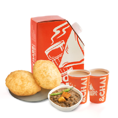Chole Bhature + Ginger Chai 150 ML