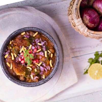 Chole Aloo Tikki Chaat