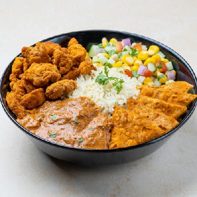 Chicken Popcorn Ghee Burrito Rice Bowl