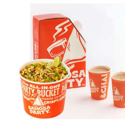 Kala Chana Chaat and Chai Combo