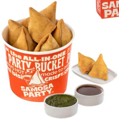 Party Bucket of 50 Mini-Samosas