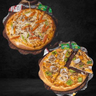 Caponita Pizza [8 Inch] With Tomchi Pizza [8 Inch]
