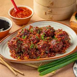 Veg Manchurian In Black Bean Sauce (Dry)