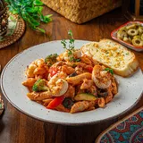 Prawns Penne Pasta In Pink Sauce