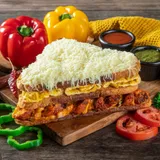Butter Chicken Cheese Club Grilled Sandwich
